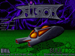 Fusion title screen for Amiga